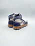 Hip H1803 Dark blue combi white leather